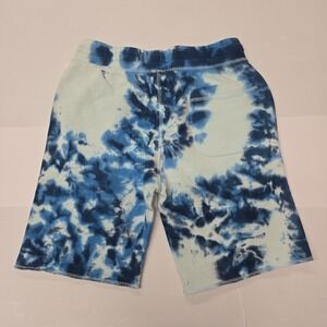 Treasure Bond Kids Tie Dye Sweat Shorts Size L 10-12 Blue White Casual Summer